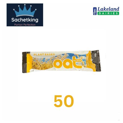Lakeland Dairies Oat Milk Sticks 10ml Long Life Plant Based Portions Sachets